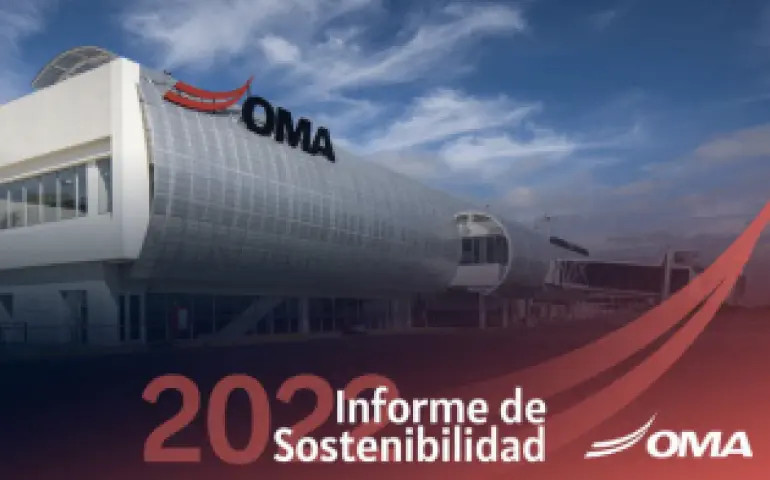 Portada del Reporte de Sostenibilidad 2022 de Grupo OMA