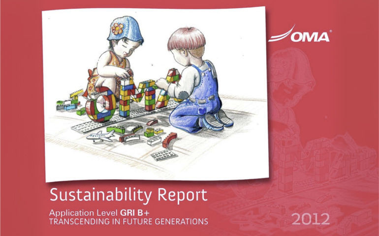 Portada del Reporte de Sostenibilidad 2012 de Grupo OMA