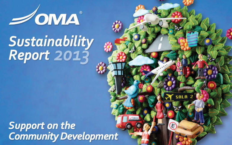 Portada del Reporte de Sostenibilidad 2013 de Grupo OMA