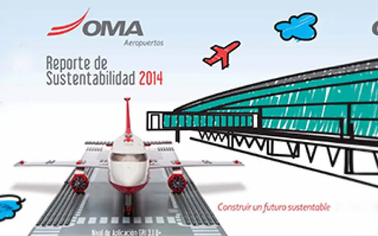 Portada del Reporte de Sostenibilidad 2014 de Grupo OMA