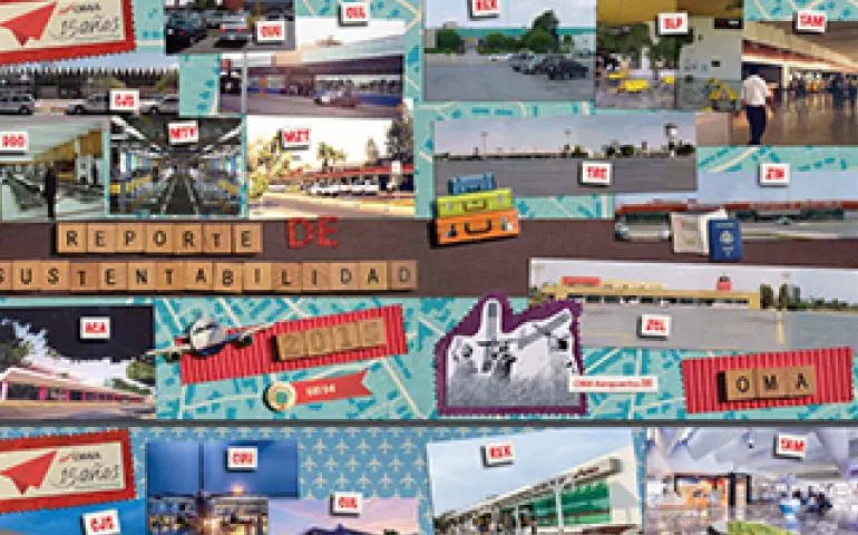 Portada del Reporte de Sostenibilidad 2015 de Grupo OMA