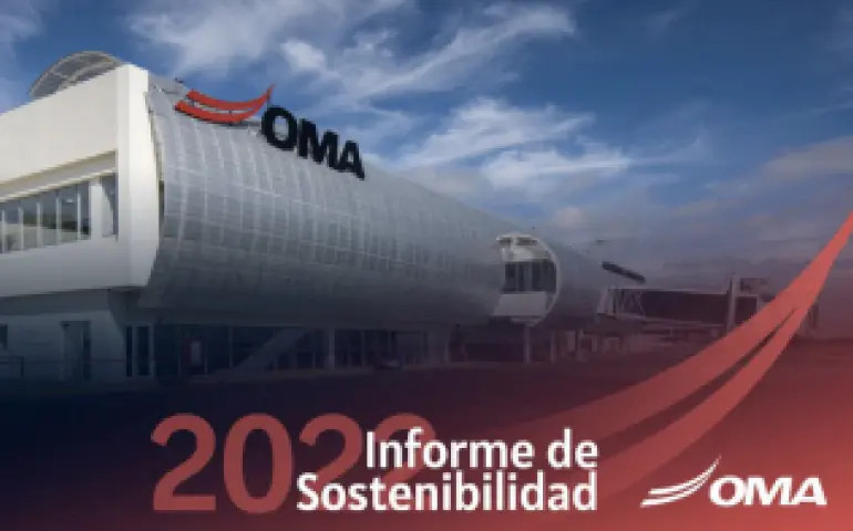 Portada del Reporte de Sostenibilidad 2022 de Grupo OMA