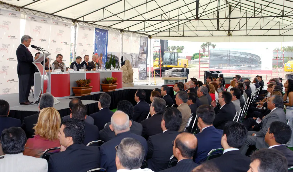 Inicio de obra de la nueva Terminal B del Aeropuerto de Monterrey